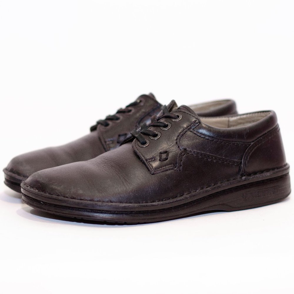 Birkenstock Women's Black Footprint Lace Up Shoes
